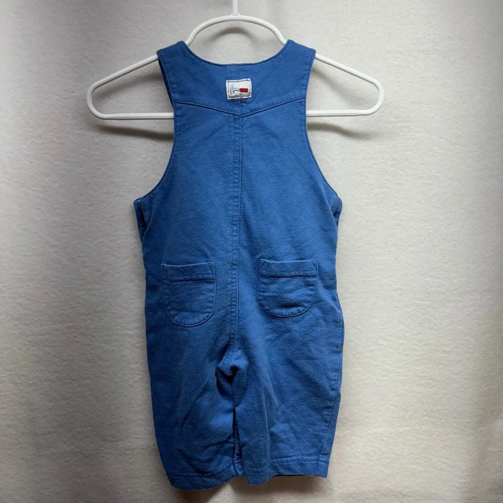 Gymboree Blue Tool Embroidered Cotton Baby Overalls 3-6‎ Months